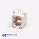 Female RJ45 Connectors White 1 Port 6P Right Angle Gold Plated Without LED