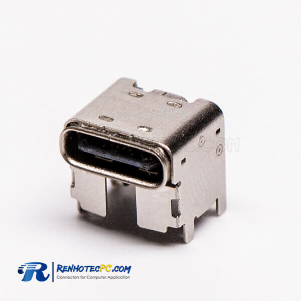 Type C Female Connector Right Angled SMT for PCB Mount