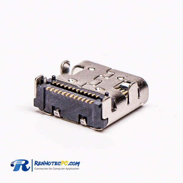USB Type C Female Connector Right Angled SMT for PCB Mount