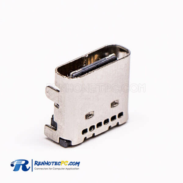 USB Type C Female Connector Right Angled SMT for PCB Mount