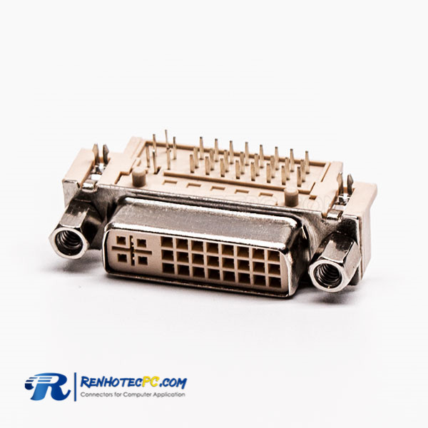 Right Angled Female DVI Connector Types 24+5