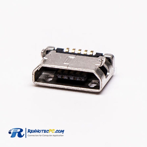 USB Micro Female Pinout DIP 5.65 Type B SMT 5 Pin for Phone