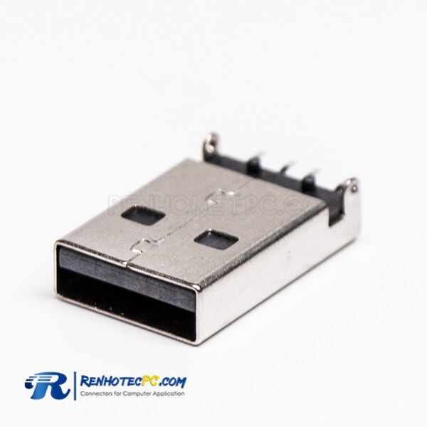 USB Type A SMT Connector Male Offest Type for PCB Mount