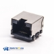 RJ45 PCB 90 Degree Female Connector Shielded without LED SMT