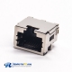 RJ45 8p8c Connector Offset Type Angled Shielded without LED SMT for PCB Mount