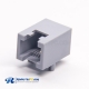 RJ11 Connector Jack Modular Gray Plastic Through Hole PCB Mount Right Angled 6P2C Unshielded