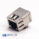 Buy RJ45 Connectors Shielded Jack 90 Degree with EMI Shielded DIP for PCB Mount