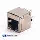RJ45 PCB Mount Jack DIP Type Vertical Shielded Shell Ethernet Network with LED