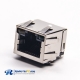 RJ45 8p8c Jack Moudlar Connector Right Angled SMT PCB Mount with EMI with LED