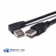 Right Angle USB A Cable Type A Male to Straight A Male Connector
