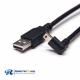 Right Angle Mini USB Extension Cable 1M to 2.0 A Male