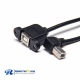 USB B Female Connector to Type B Male Left Angle for OTG Cable