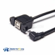 Micro USB Type B Cable Right Angle Male to 180 Degree Female