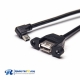 Right Angle Mini USB Cable Male to USB A Female with Screw Holes Straight OTG Cable