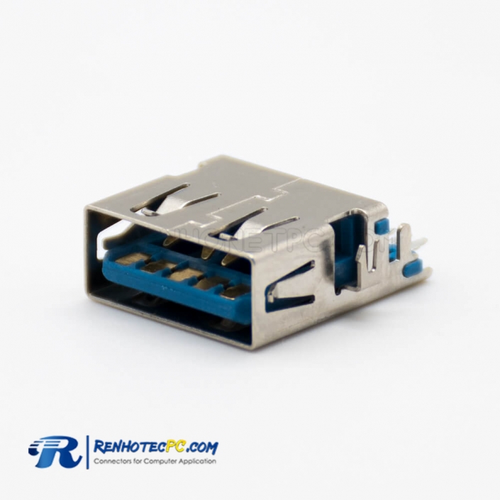 USB 3.0 A Connector Straight 9 Pin Female Offset Type Panel Mount