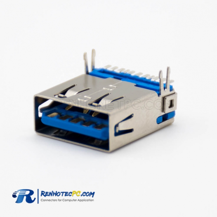 USB type A Connector 3.0 Female 9 Pin SMT Type Straight