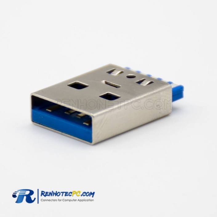 USB type 3 Connector A Male Straight 9 Pin Solder Type