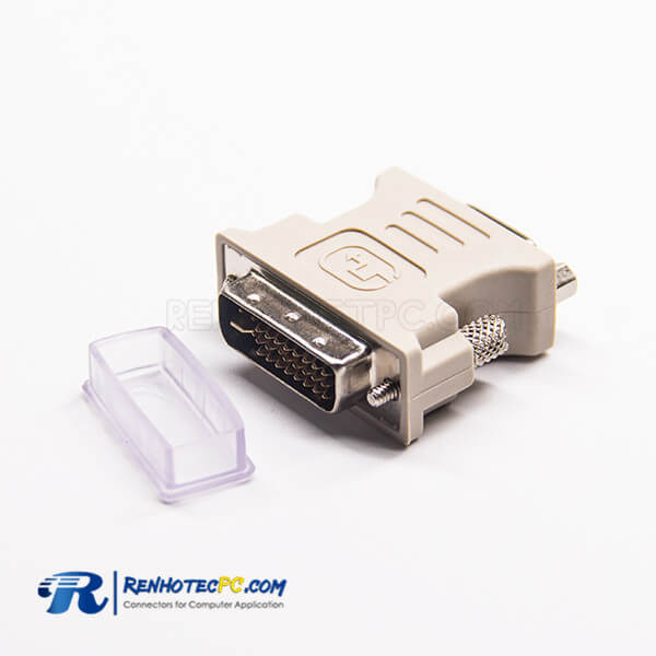 DVI To High Density Adapter 24+5Pin Straight Male To HDB 15Pin Female