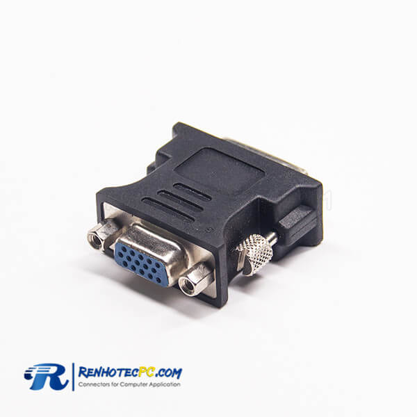 DVI Connectors 24+5Pin Male To High Density D-Sub 15Pin Straight Female