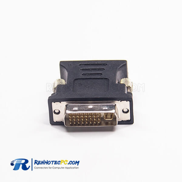 DVI Connectors 24+5Pin Male To High Density D-Sub 15Pin Straight Female