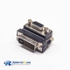 DVI To Vga Adapter 24+5Pin Male DVI To High Density D-Sub 15Pin Female Right Angle Adapter