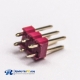 10pcs PCB Connector Pin Header 2.54mm 6 Way DIP Red PlasticGap Dual Row Stright