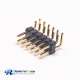 10pcs Right Angle Header 2×6 Pin DIP Type Double Row Gold Plating