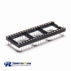 Female Pin PCB Mount Header Socket IC Circular Holes 2.5mm Straight