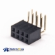 Female Header 10pcs Right Angle Double Row 8 Pin 2.0mm Pitch Dip